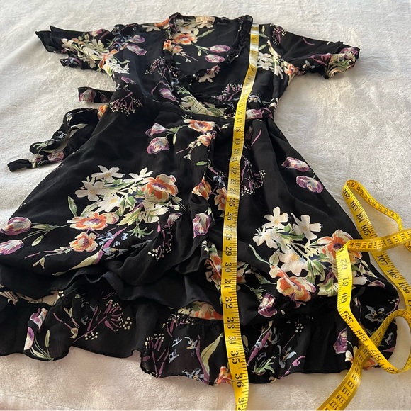 ByTiMo Floral Wrap Ruffle Mini Dress - Picture 8 of 8